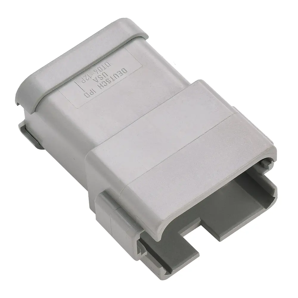 REC, 12P, GRY, BUSBAR 4X3, Nickel, A - DT04-12PA-P030, image 1 of 2