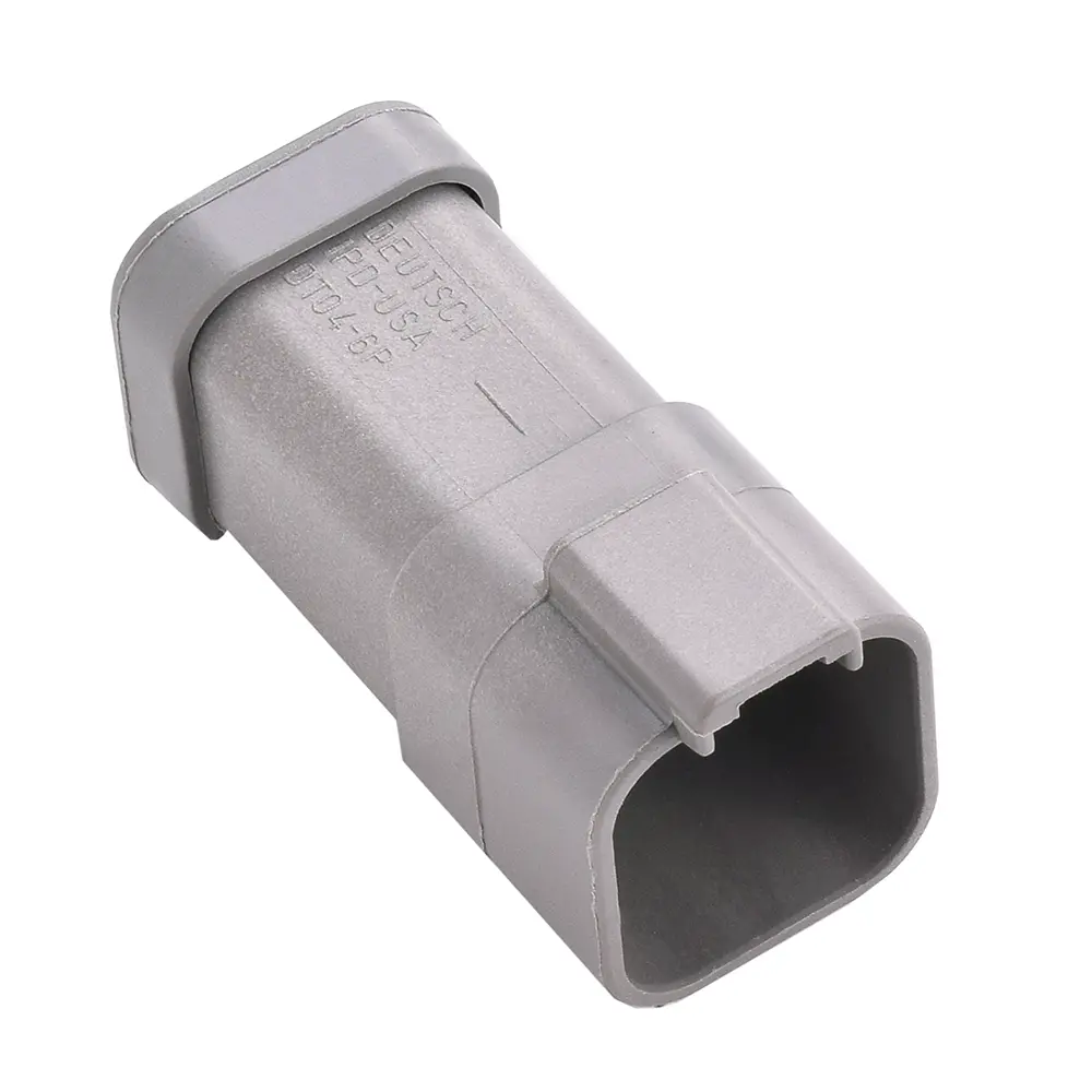 REC, 6P, GRY, BUSBAR 1X6, Nickel - DT04-6P-P021, image 1 of 2