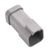 REC, 6P, GRY, BUSBAR 1X6, Nickel - DT04-6P-P021, image 1 of 2