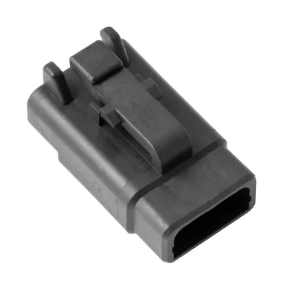 DTM06-3S-E004 Black Plug Connector, image 1 of 2