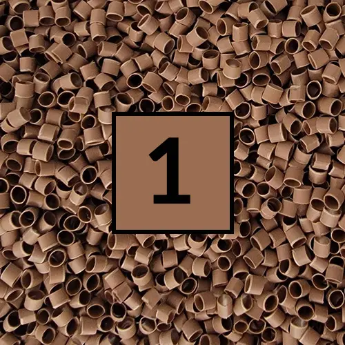 1/8" Brown IDENT Refill 250PCS - 125-BROWN-250