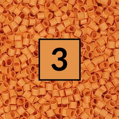 1/8" Orange IDENT Refill 250PCS - 125-ORANGE-250