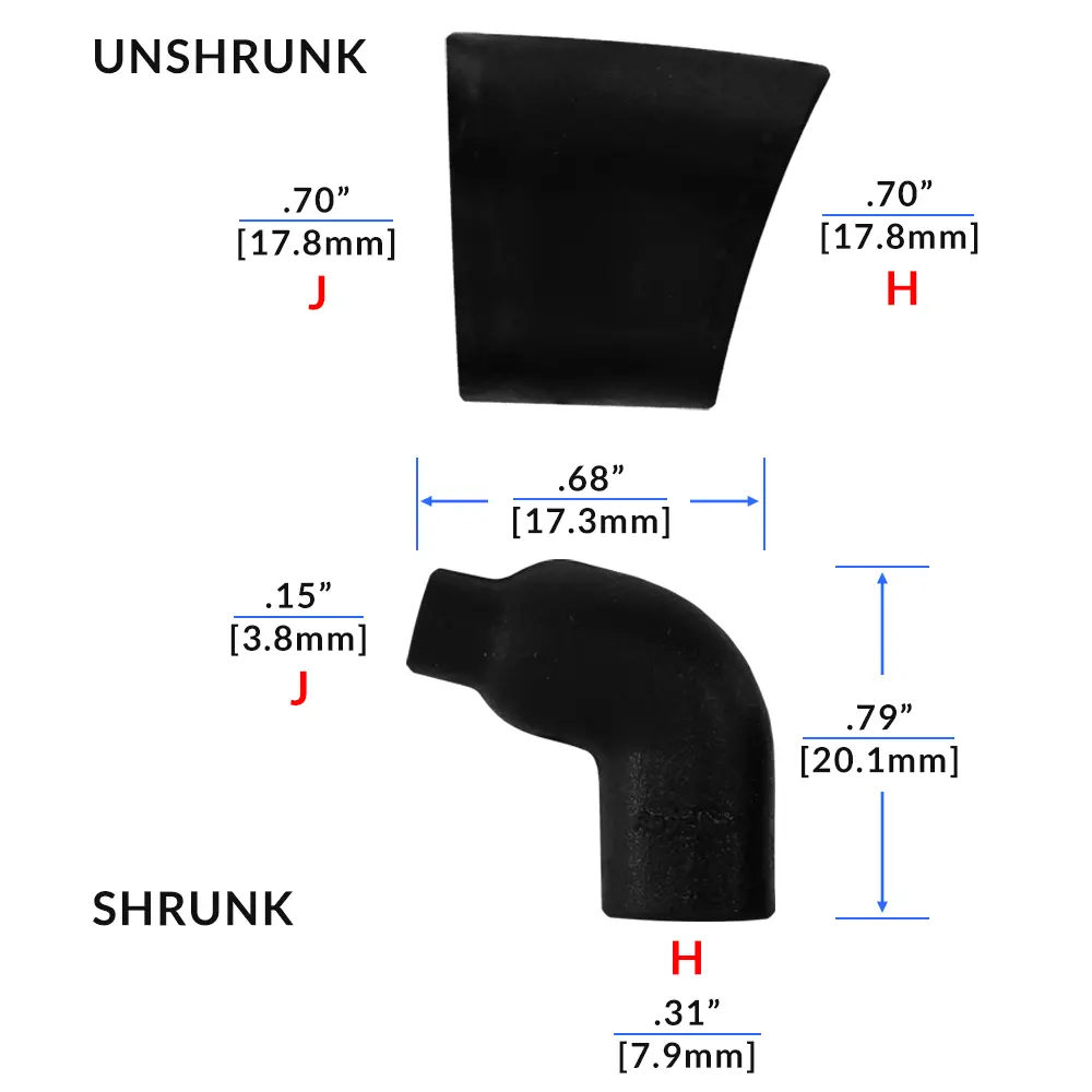 NON Lipped 90° Lipped Boot - 222A111-25-0