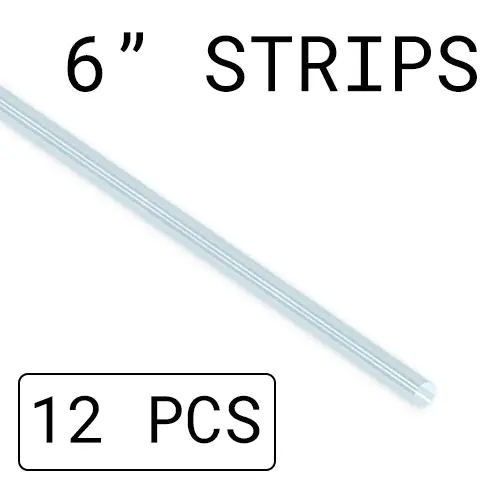 3/16", Clear, Refill, 12 X 6in PCS - 3/16-CLR-RF