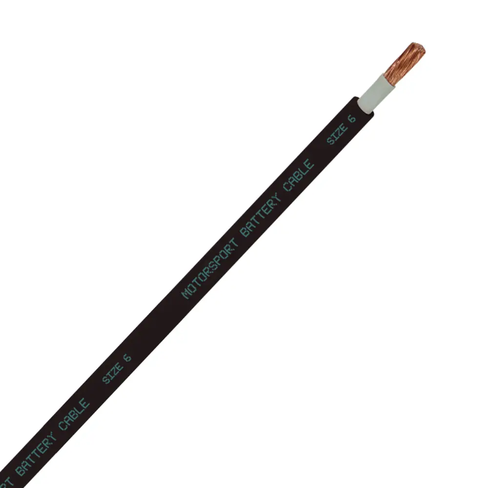 6 AWG Motorsport Battery Cable Black - 6CBL-BK