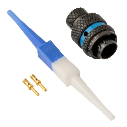 8STA,2 Way,Plug,Pin,B Key,Blue - 8STA6-10-02PB