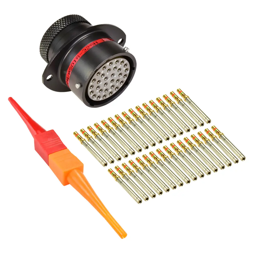 AS,32 Way,FLG,SKT,N Key,Red - AS018-32SN