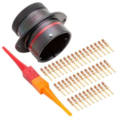 AS,41 Way,FLG,Pin,N Key,Red - AS020-41PN