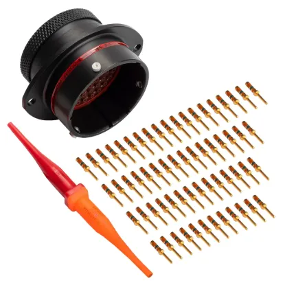 AS,61 Way,FLG,Pin,N Key,Red - AS024-61PN