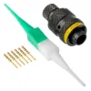 AS,6 Way,PLG,Pin,A Key,Yellow - AS607-35PA
