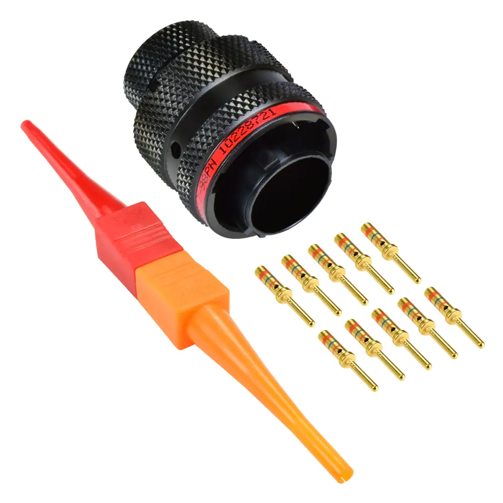 AS,10 Way,PLG,Pin,N Key,Red - AS612-98PN