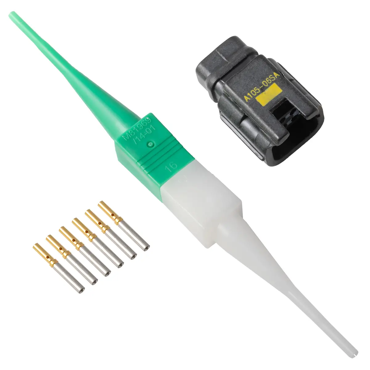 ASC,6 Way,Inline,Pin,A Key,Yellow - ASC105-06SA
