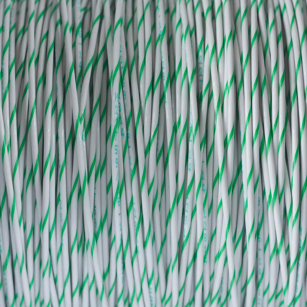 M22759/16-14-95 White/Green Wire Tefzel 14 AWG