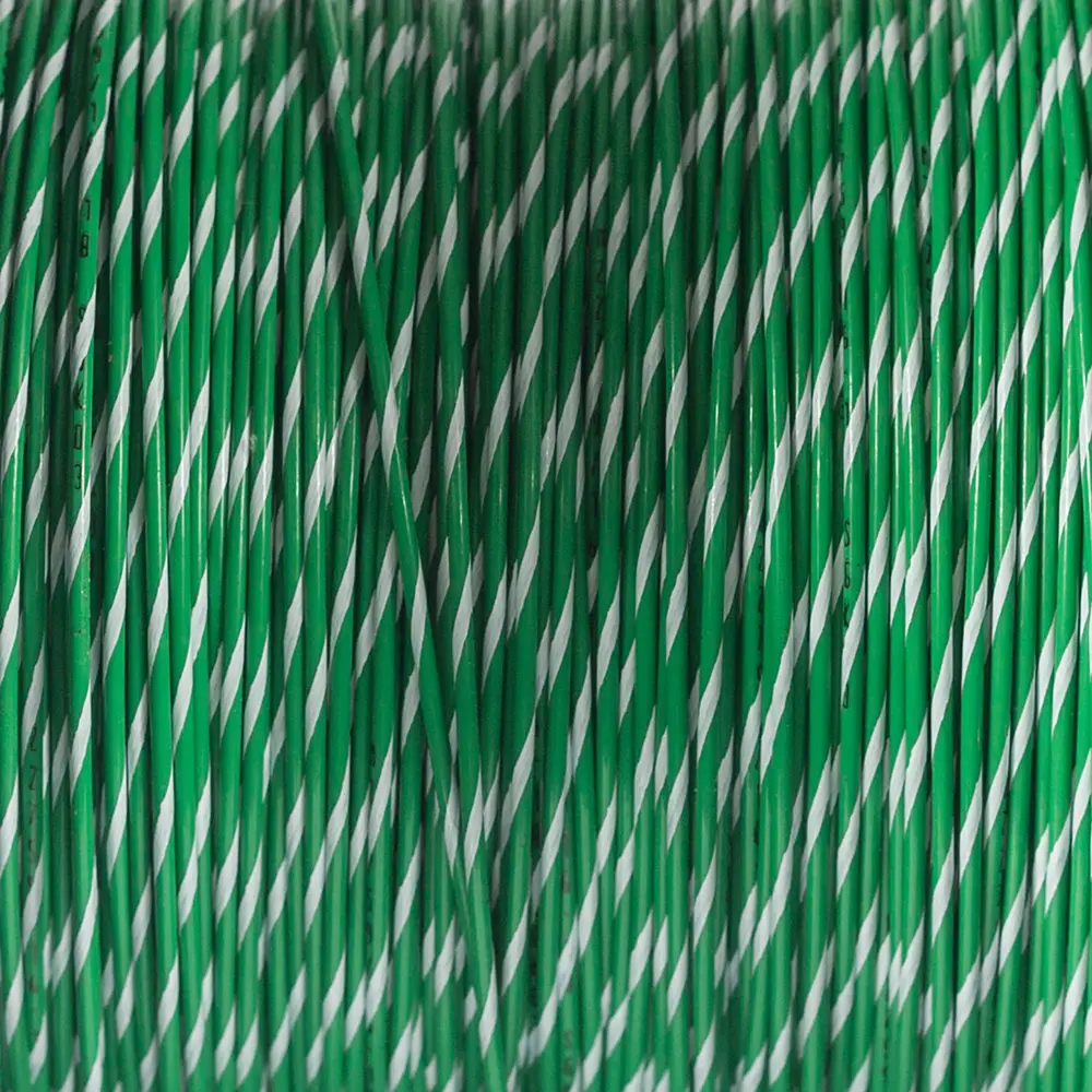 M22759/16-18-59 Green/White Wire Tefzel 18 AWG