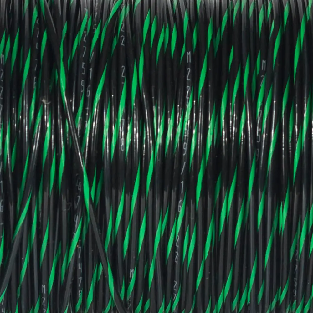 M22759/16-22-05 Black/Green Wire Tefzel 22 AWG