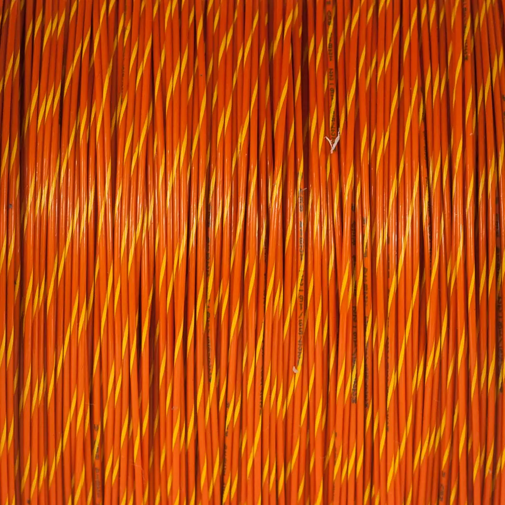 M22759/16-22-34 Orange/Yellow Wire Tefzel 22 AWG