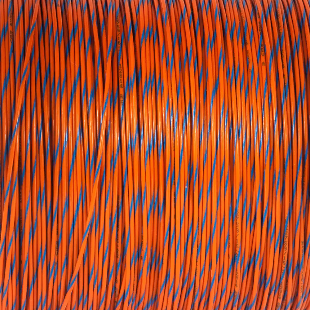 M22759/16-22-36 Orange/Blue Wire Tefzel 22 AWG