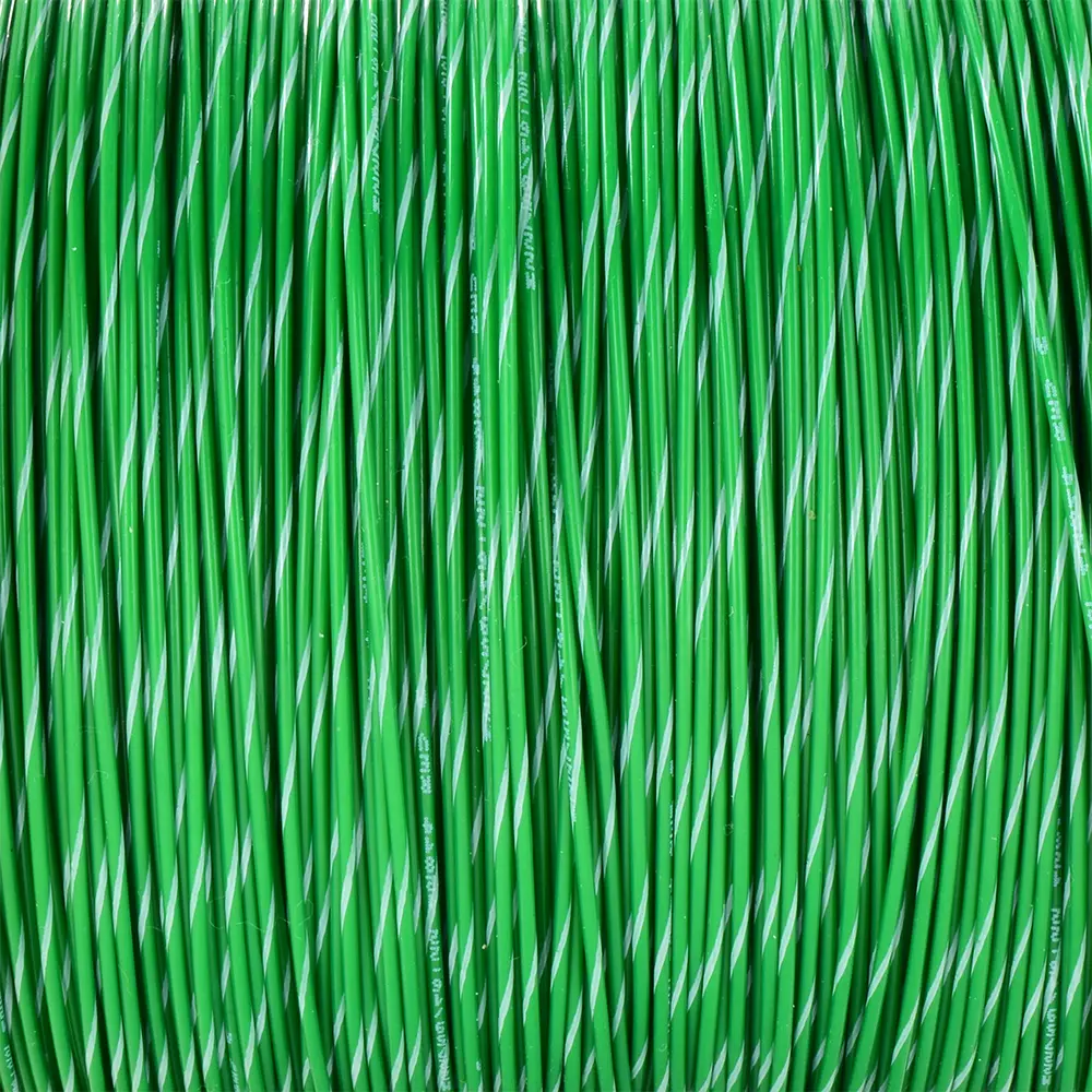 M22759/16-22-59 Green/White Wire Tefzel 22 AWG