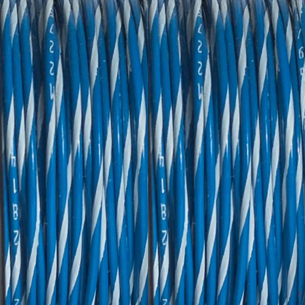 M22759/16-22-69 Blue/White Wire Tefzel 22 AWG