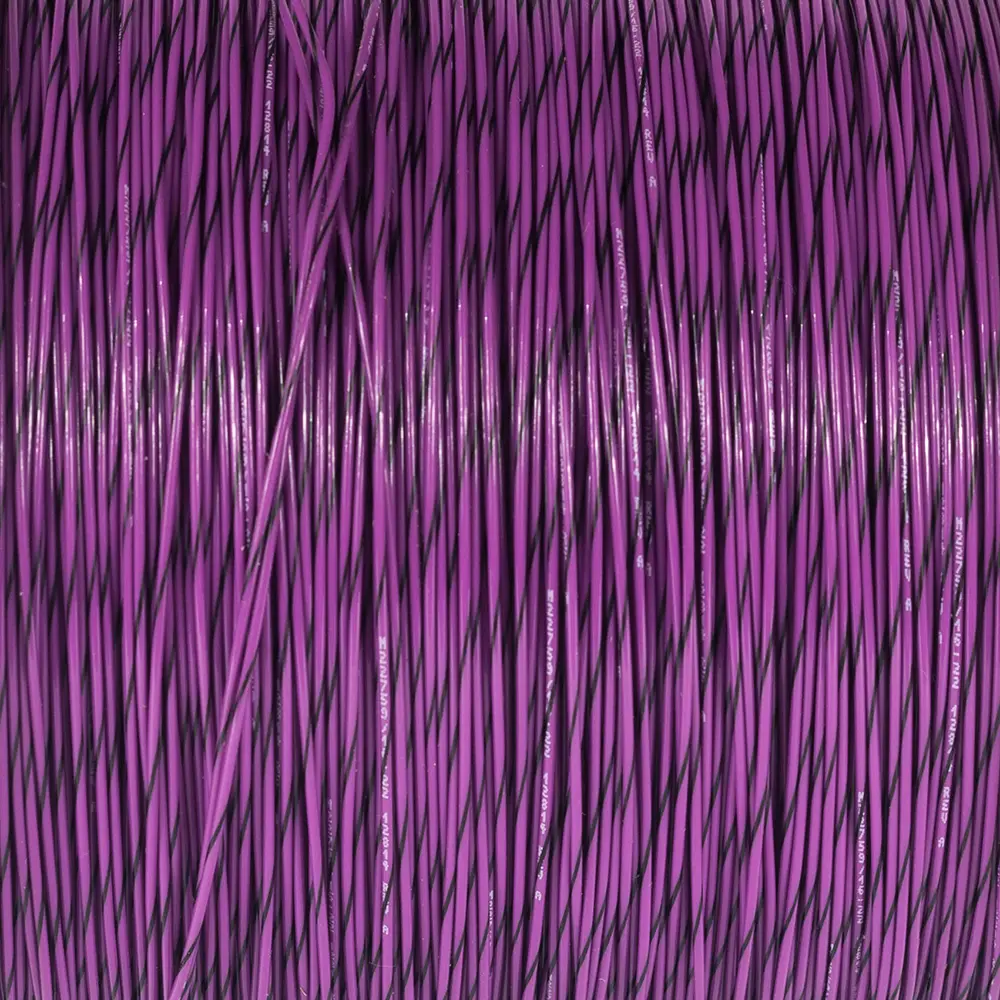 M22759/16-22-70 Violet/Black Wire Tefzel 22 AWG