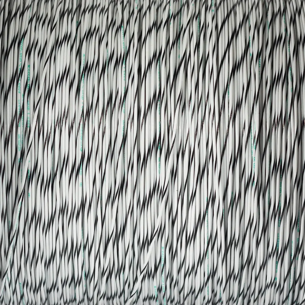M22759/16-22-90 White/Black Wire Tefzel 22 AWG