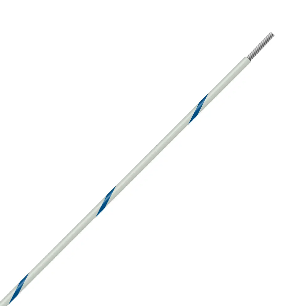 White/Blue Wire Tefzel 8 AWG - M22759/16-8-96