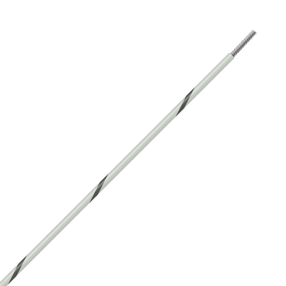White/Gray Wire Tefzel 8 AWG - M22759/16-8-98