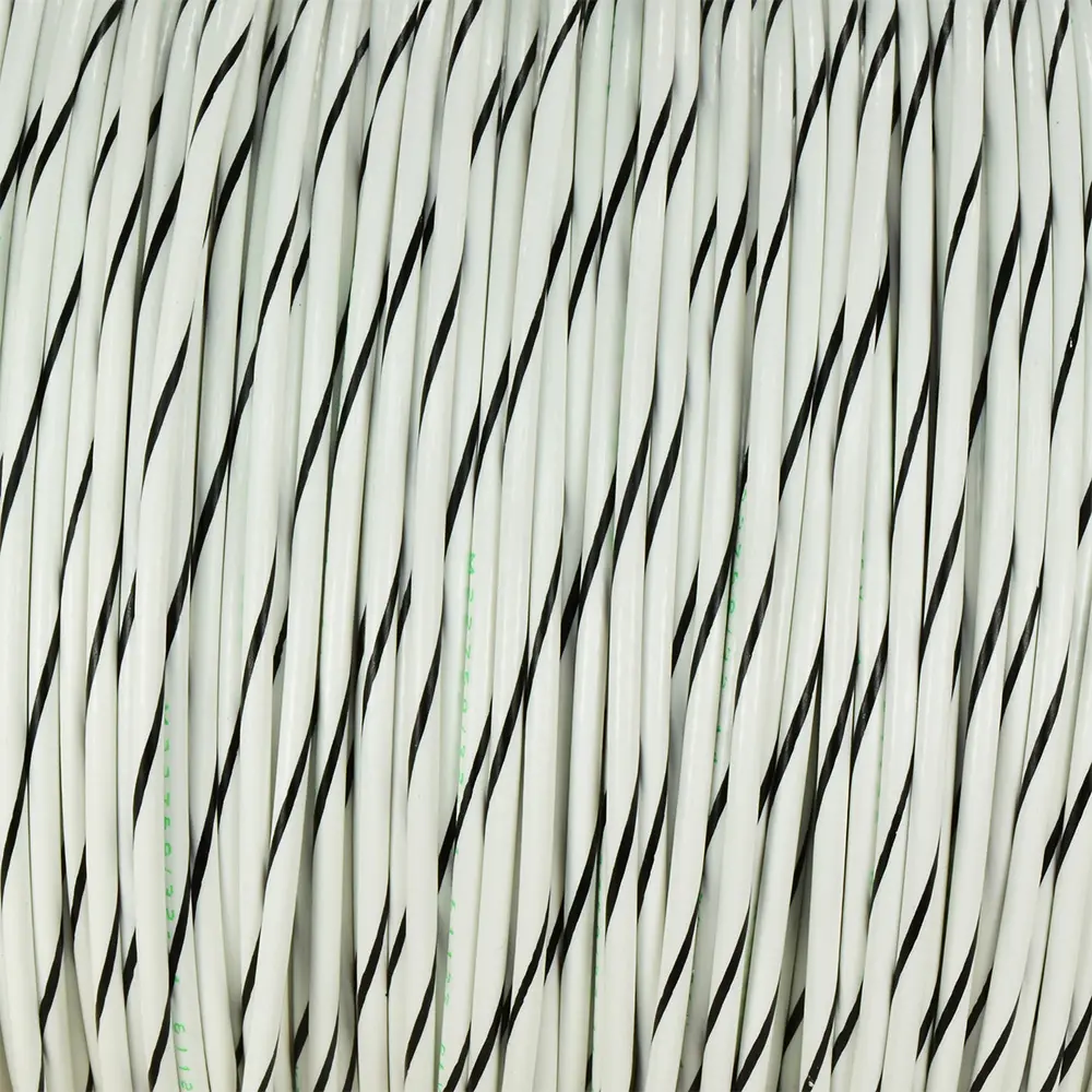 White/Black Wire Tefzel 14 AWG - M22759/32-14-90