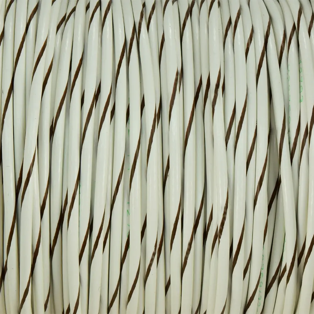 White/Brown Wire Tefzel 14 AWG - M22759/32-14-91