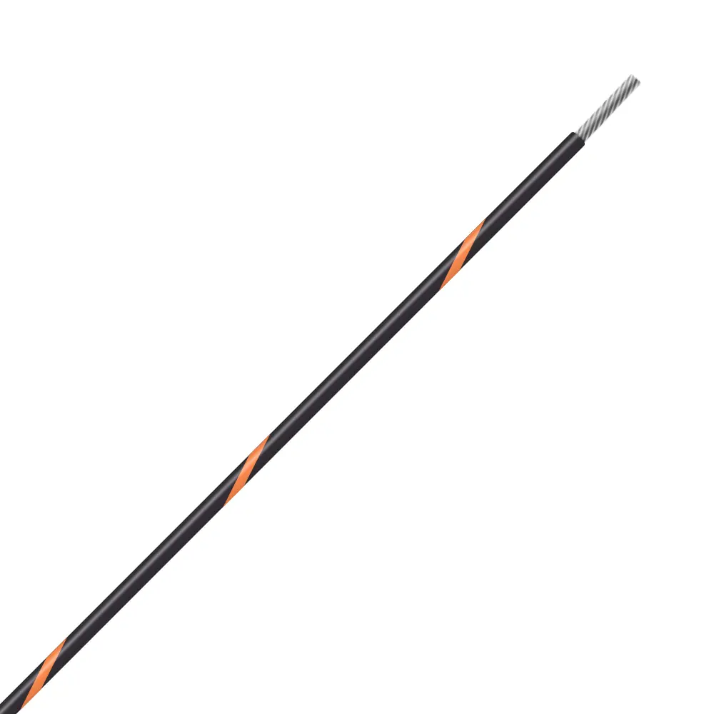 Black/Orange Wire Tefzel 18 AWG - M22759/32-18-03