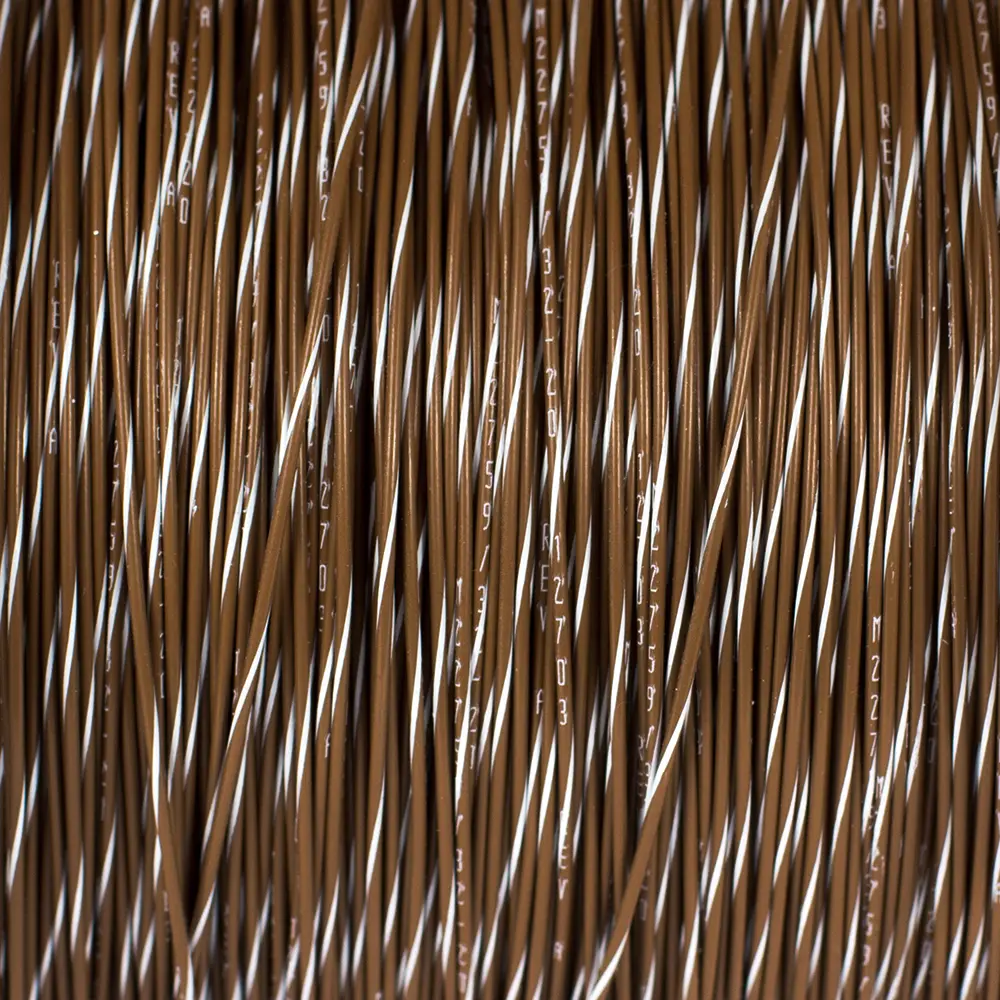 Brown/White Wire Tefzel 18 AWG - M22759/32-18-19