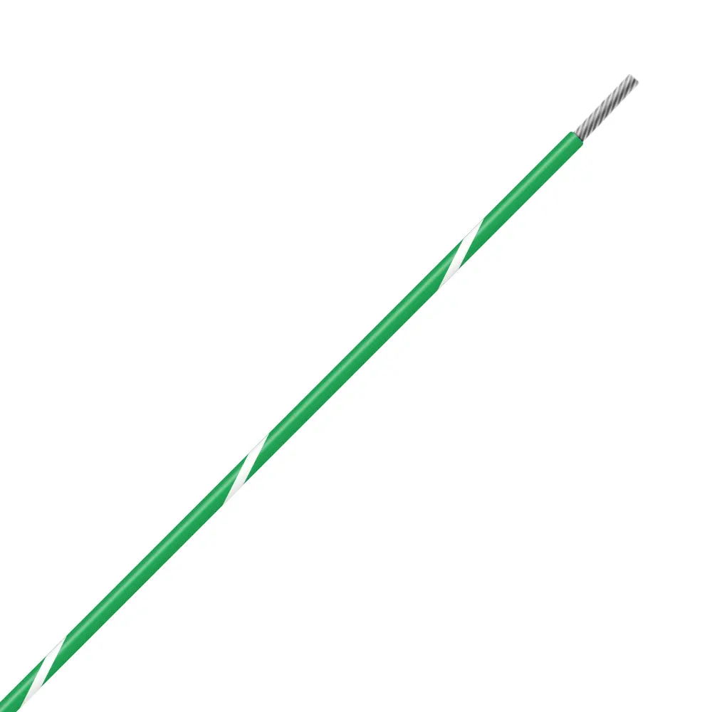 Green/White Wire Tefzel 18 AWG - M22759/32-18-59