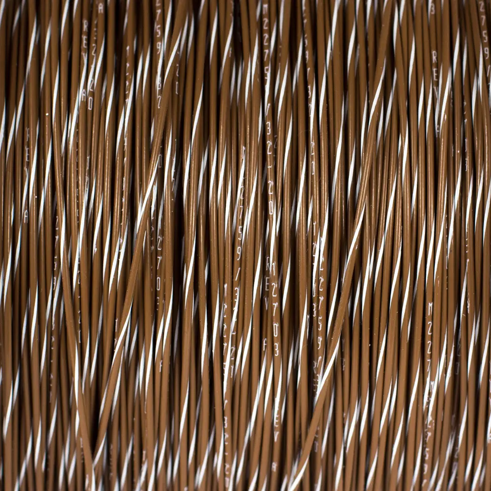 Brown/White Wire Tefzel 20 AWG - M22759/32-20-19