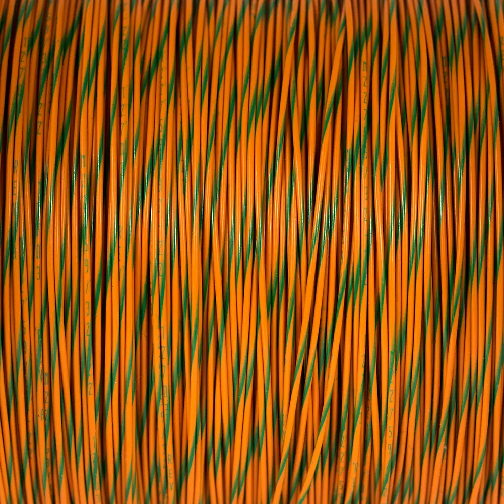 Orange/Green Wire Tefzel 22 AWG - M22759/32-22-35