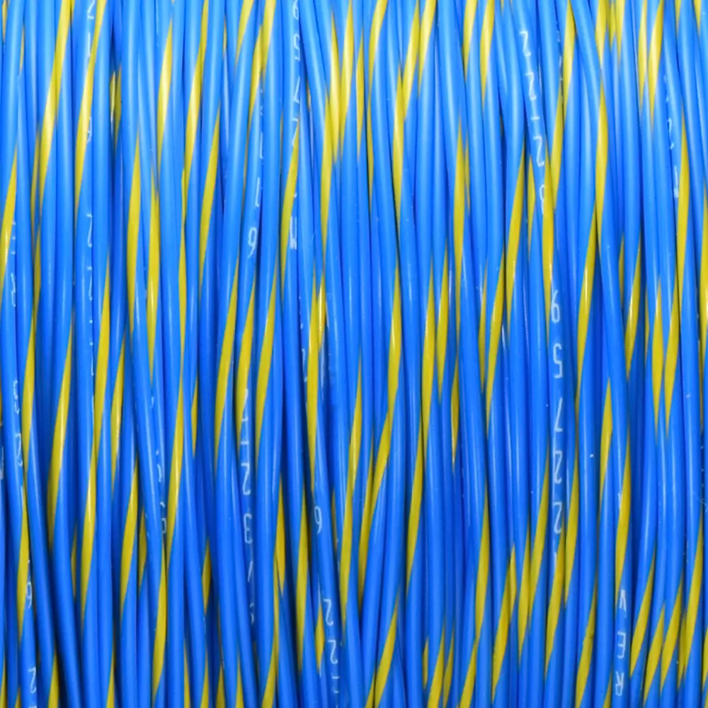 Blue/Yellow Wire Tefzel 22 AWG - M22759/32-22-64