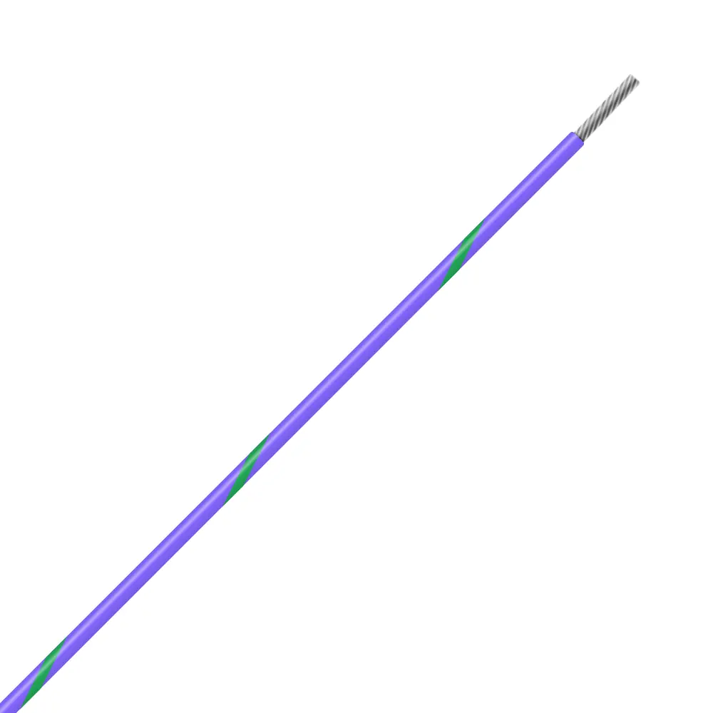 Violet/Green Wire Tefzel 24 AWG - M22759/32-24-75