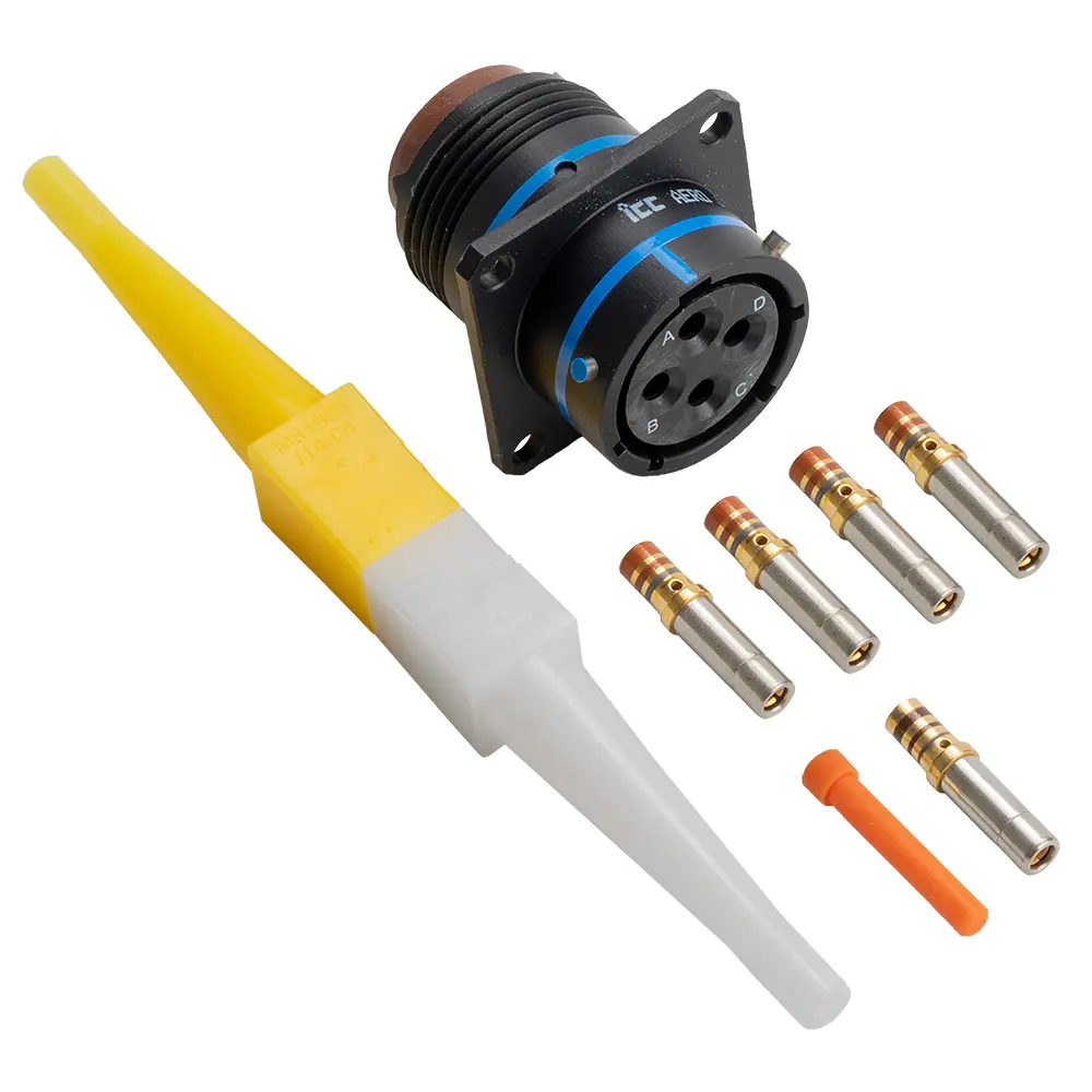 MS3470A14-4S RECEP Connector Black
