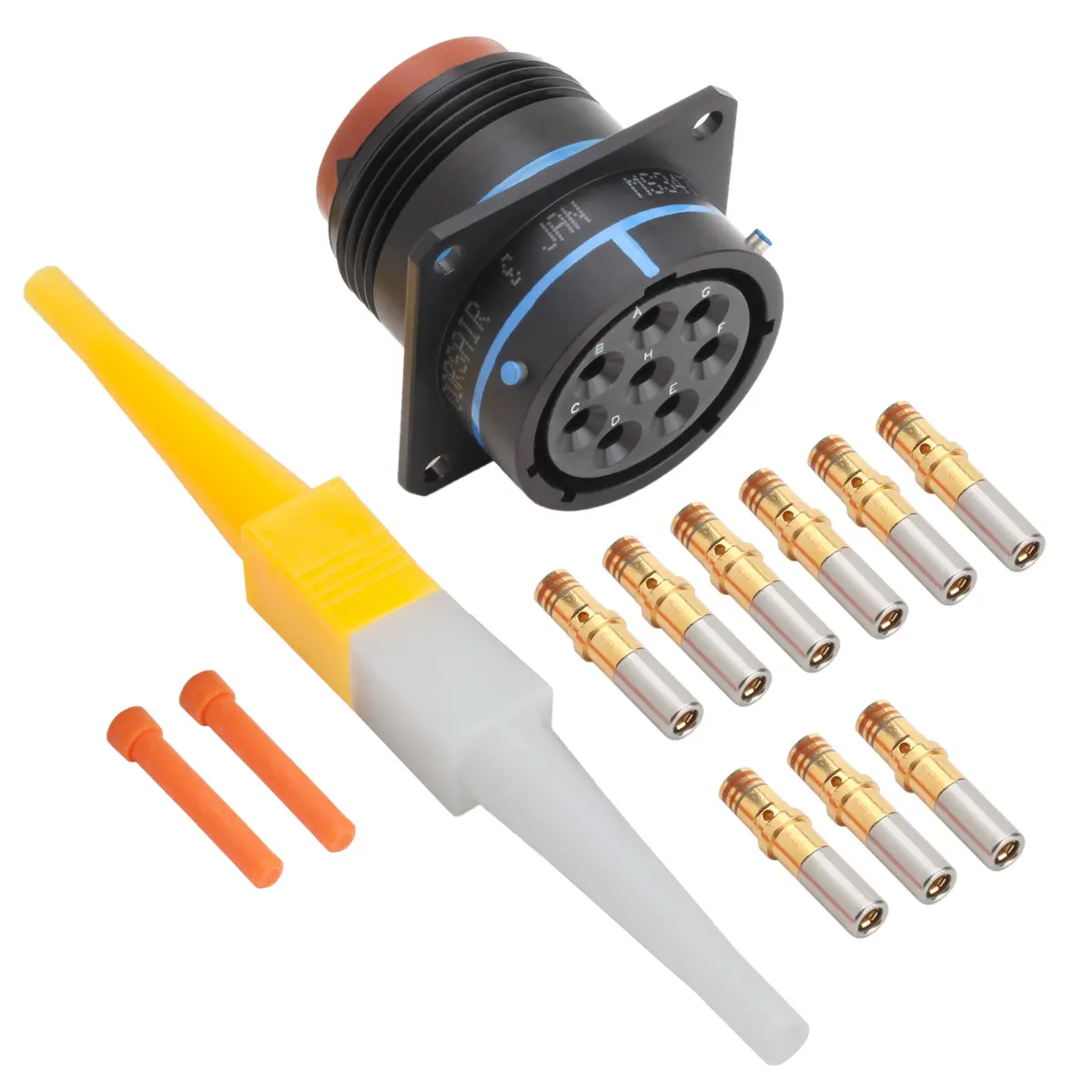 MS3470A18-8S RECEP Connector Black