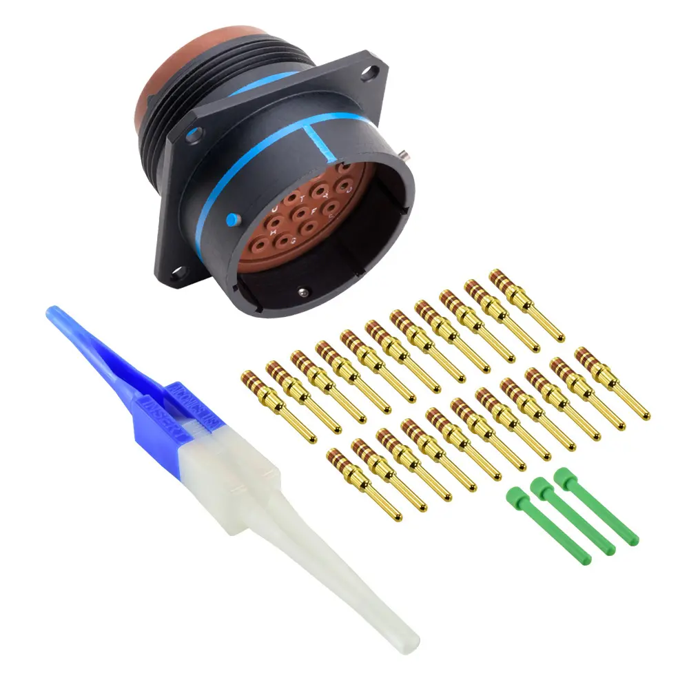 MS3470A22-21P RECEP Connector Black