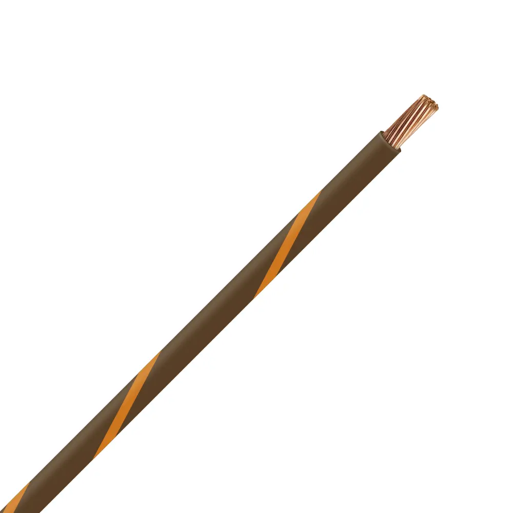 TXL 14 Brown/Orange Striped Wire - TXL-14-13