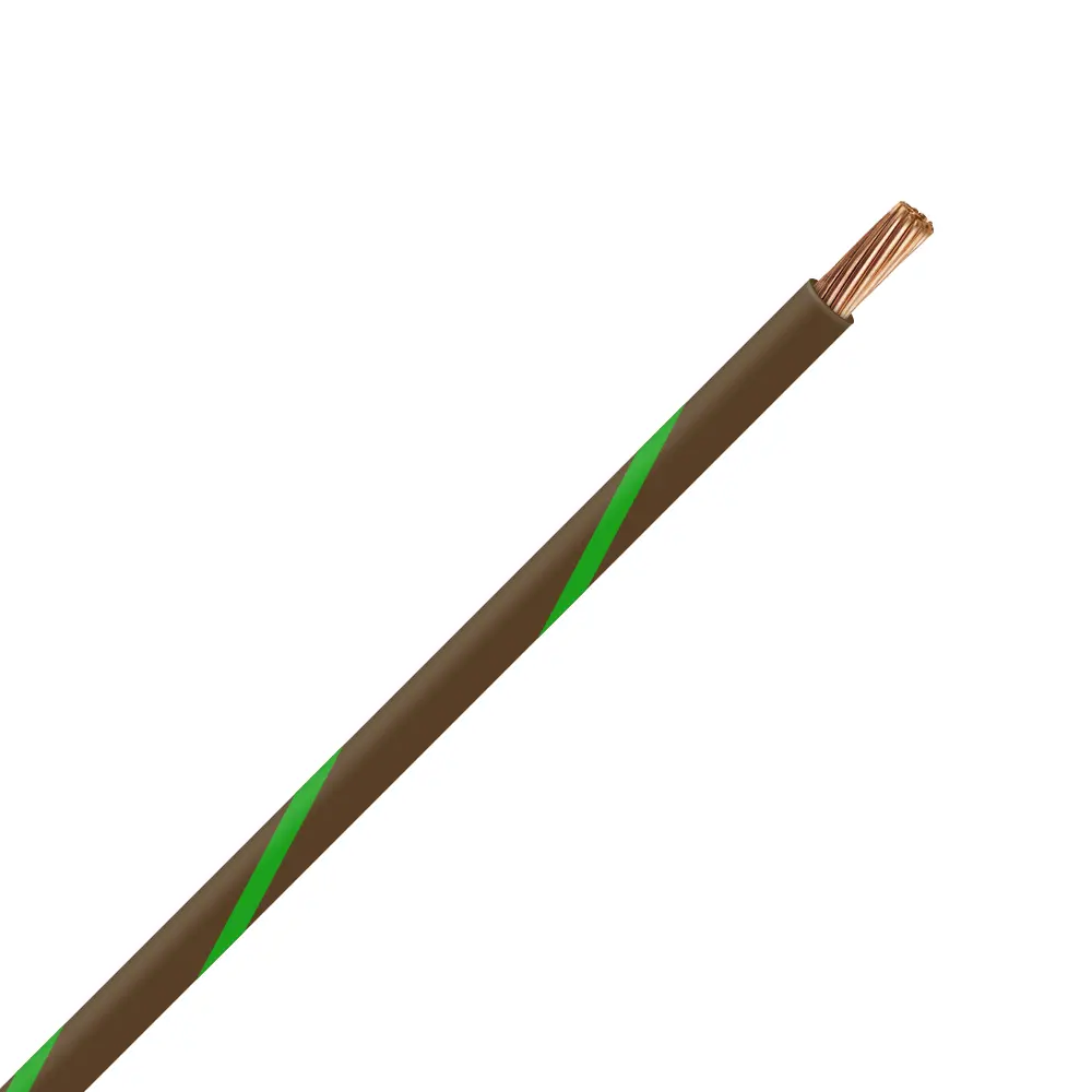 TXL 14 Brown/Green Striped Wire - TXL-14-15