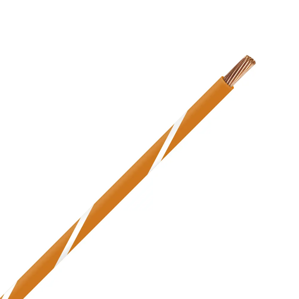 TXL 14 Orange/White Striped Wire - TXL-14-39