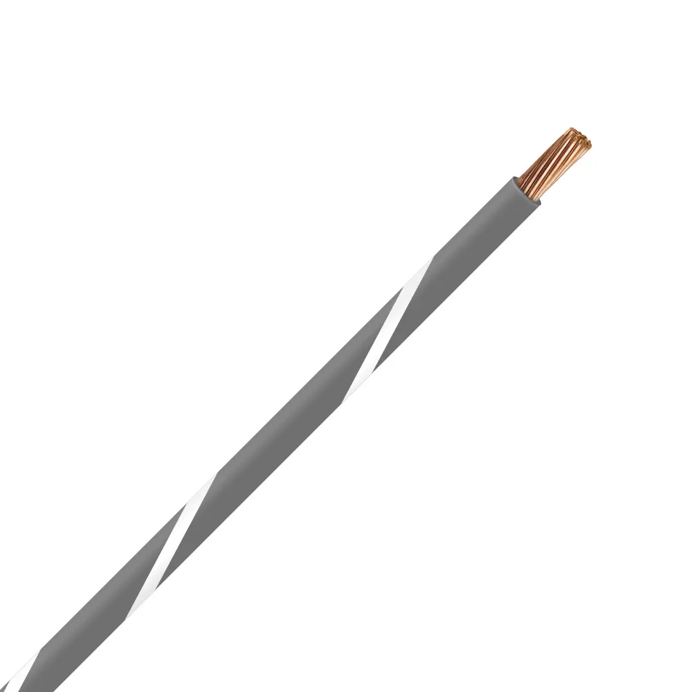 TXL 14 Gray/White Striped Wire - TXL-14-89