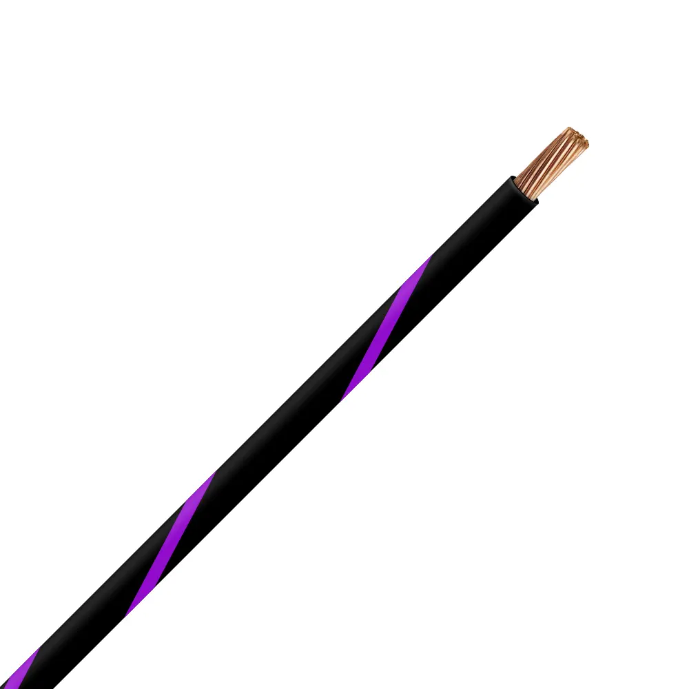 TXL 16 Black/Purple Striped Wire - TXL-16-07