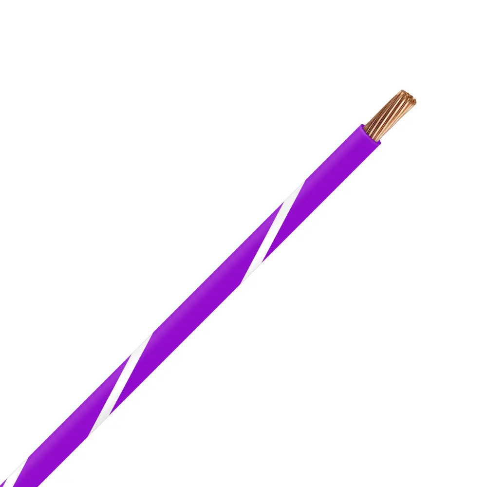 TXL 16 Purple/White Striped Wire - TXL-16-79