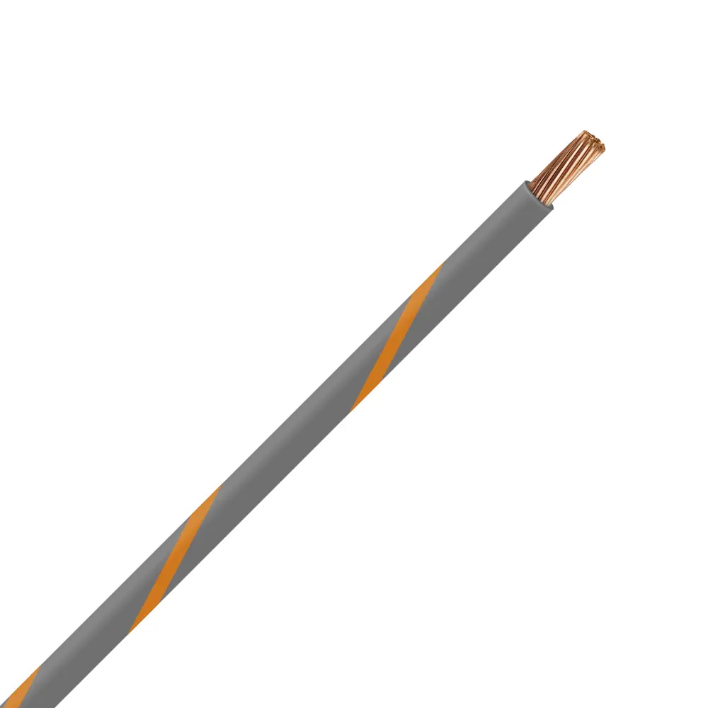 TXL 16 Gray/Orange Striped Wire - TXL-16-83