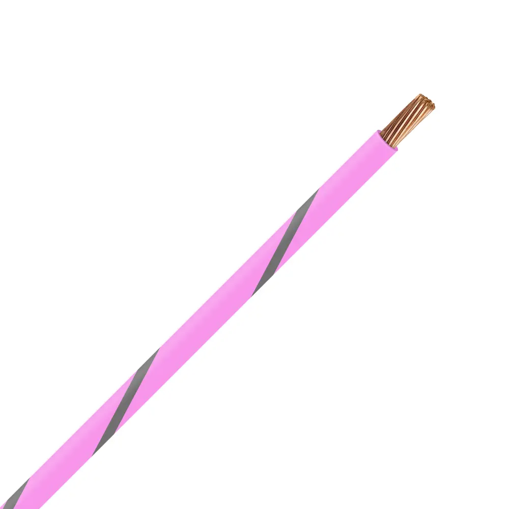 TXL 16 Pink/Gray Striped Wire - TXL-16-P8