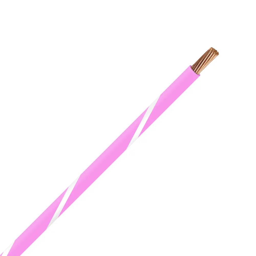 TXL 16 Pink/White Striped Wire - TXL-16-P9
