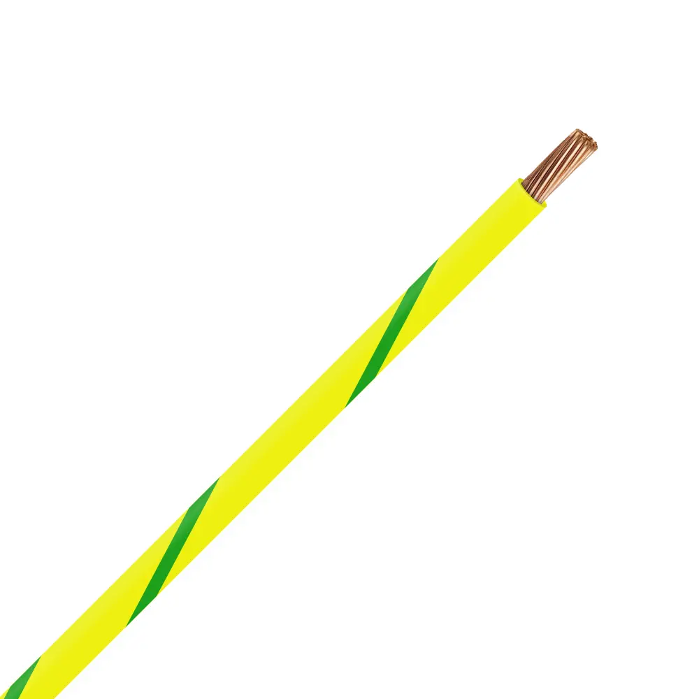 TXL 20 Yellow/Green Striped Wire - TXL-20-45