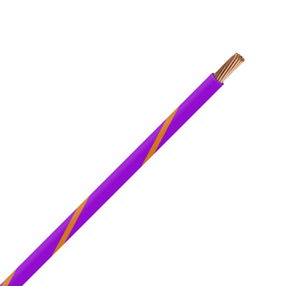 TXL 20 Purple/Orange Striped Wire - TXL-20-73